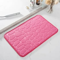 AZXY Bathroom Rugs Pink,Bath Mats for Bathroom Floor,Memory Foam Bath Mat,Washable Quick Dry Absorbent Nonslip Bathmat Under $15