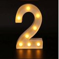 thumbnail image 1 of Decorative Letters Alphabet Letter LED Lights Luminous Number Lamp Decoration Battery Night Light Party Baby Bedroom Decoration, 1 of 5
