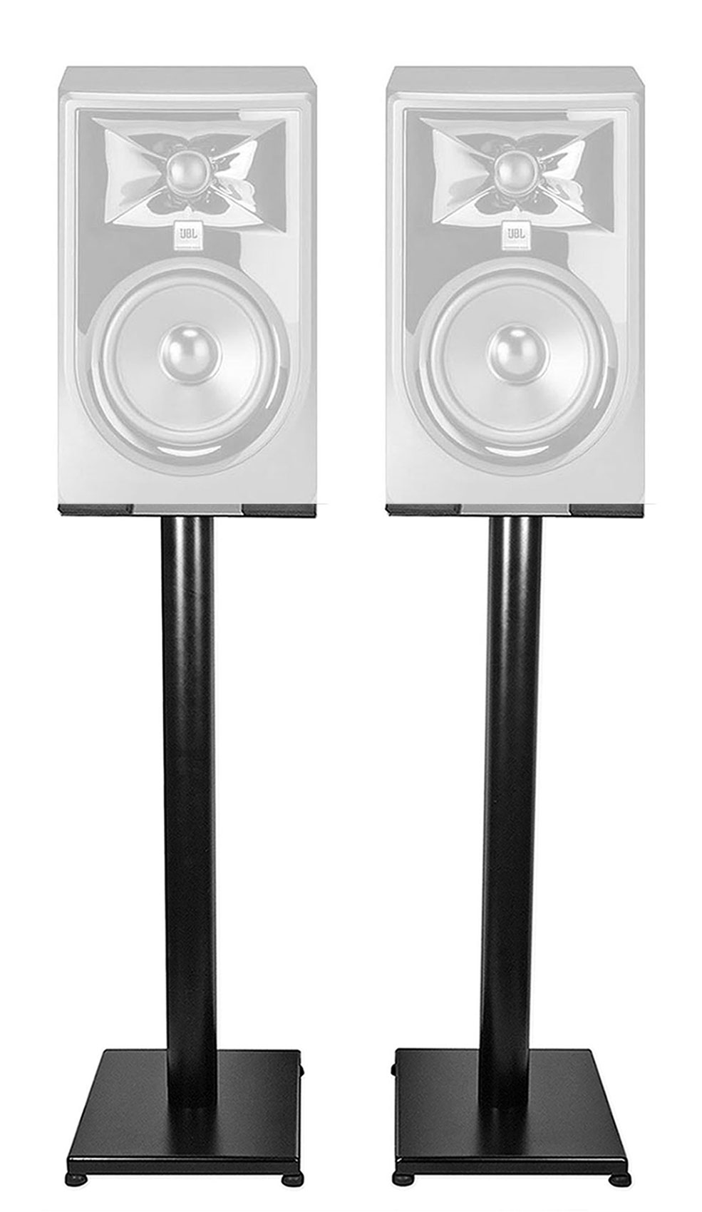 Pair Rockville 29" Black Steel Speaker Stands For JBL 305P MKII
