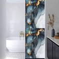 thumbnail image 2 of Abstract Marble Window Privacy Film Water Duck Green Gradient Watercolor Texture Decorative Glass Window Film UV Blocking Static Cling Non-Adhesive Sticker Covering for Home Door 29.5 x 118 inches, 2 of 8