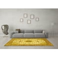 thumbnail image 3 of Ahgly Company Machine Washable Indoor Rectangle Medallion Yellow Traditional Area Rugs, 8' x 12', 3 of 4