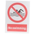 thumbnail image 1 of SEWACC Safety Products Pool Side Decoration No Swimming Signs Aluminum 1Pcs, 1 of 7