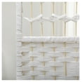 thumbnail image 5 of 6 Panel Room Divider, Folding Privacy Screen, 5.6' Room Separator, Wave Fiber Freestanding Partition Wall Divider for Rooms, Home, Office, White, 5 of 5