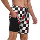 thumbnail image 2 of Balery Ladybugs Of Black And White Checkers Bañador para hombre, shorts de playa de secado rápido con entrepierna y forro de compresión-Large, 2 of 6