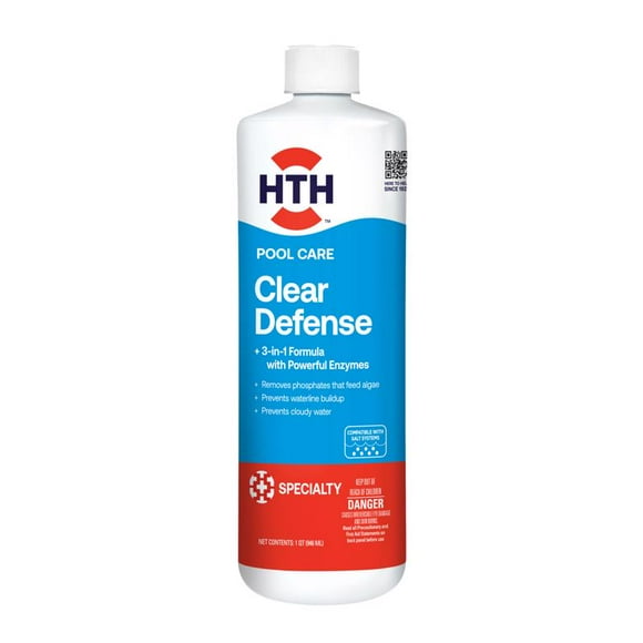Líquido para el cuidado de piscinas HTH, eliminador de fosfatos, 1 litro (paquete de 6)