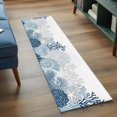thumbnail image 4 of Summer Marine Life Washable Runner Rugs 2'x6', Ocean Corals Coastal Starfish Sand Dollar Conch Low Pile Throw Entryway Rug Non-Slip Sturdy Edge Binding Carpet for Indoor Bedside Entrance Bedside, 4 of 9