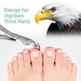 Easy Grip Medical Grade Toenail Clippers for Thick, Ingrown Nails, Heavy Duty Pedicure Tool for