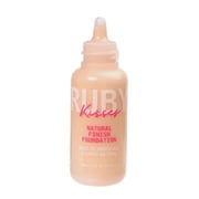 Ruby Kisses Liquid Foundation Medium Coverage, Lightweight, Natural Finish, Face Makeup for All Skin Type, Korean Makeup (Natural Buff)