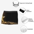 thumbnail image 6 of JUNZAN Gold Glittering Stars Mens Underwear Boxer Briefs for Men’s-XX-Large, 6 of 7