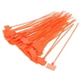 thumbnail image 4 of Uxcell 6 Inch Orange Cable Zip Ties Label Tag Mark Self-Locking Nylon Wire Strap 120 Pack, 4 of 5
