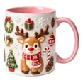 thumbnail image 2 of Hometravel Christmas Reindeer Ceramic Coffee Mug, Milk Cup with Flat Design, Holiday Drinkware for Home Kitchen and Christmas Gift, 2 of 7