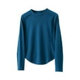thumbnail image 1 of Chemise Thermique Doublée en Polaire pour Femmes Col Rond Manches Longues Couche de Base Chaude d'Hiver Confort Extensible sous-Vêtement Doux Isolant, 1 of 4