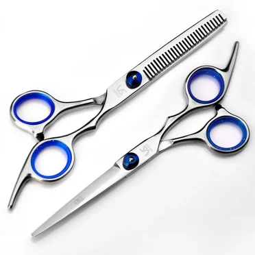 2pcs  snips  Hair Cutting Scissors Hair Professional Thinning Shears Stainless Steel Hairdressing Scissors Cut Hair Barber Accessories Tools