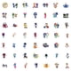 thumbnail image 2 of Dandy's World Stickers 54Pcs Set,Game Dandy's World Cosplay Waterproof Sticker Decals for Skateboard Laptop Water Bottle Phone Case, 2 of 7
