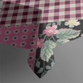 thumbnail image 3 of Pioneer Flower Floral Print Pattern Rectangle Tablecloth 60"x84",Waterproof Polyester Rectangle Table Cloth, Wipeable Spillproof Polyester Tablecloth for Dining, Camping, Indoor and Outdoor, 3 of 5