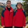 thumbnail image 1 of MKLEKYY Manteau d'Extérieur Femme Hiver Randonnée Hommes et Femmes Veste d'Alpinisme Décontractée à Capuche, 1 of 3