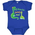 thumbnail image 3 of Inktastic My Auntie Loves Me Dinosaur Boys Baby Bodysuit, 3 of 5