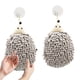 thumbnail image 5 of Toalla de manos colgante Naxoaeo con botón para cocina y baño | Divertida toalla de microfibra chenilla para secarse las manos | Bonito diseño de erizo, 5 of 8