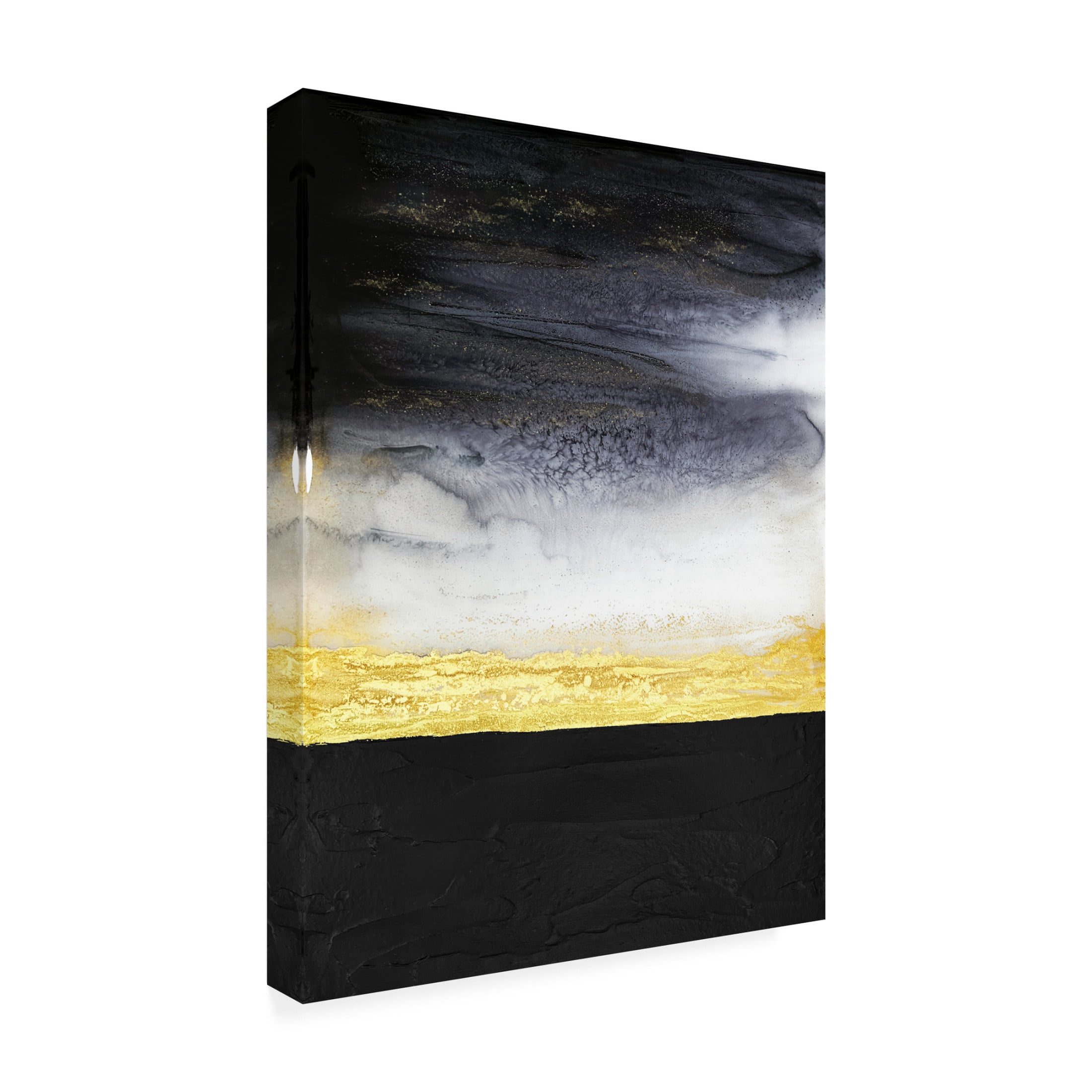 Trademark Fine Art Alyson Storms  Noir and Gold Canvas Wall Art
