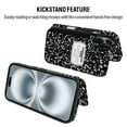 thumbnail image 6 of WIRESTER Case with Card Holder, RFID Blocking Wallet Case Durable PU Leather Kickstand Slim Heavy Duty Shockproof Protective Case for Apple iPhone 16 6.1" 2024, Black Composition Book, 6 of 7