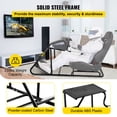 thumbnail image 4 of VEVOR Racing Simulator Stand Soporte de volante ajustable Soporte de volante de carreras de acero al carbono apto para Logitech G25&nbsp; G27&nbsp; G29&nbsp; G920, 4 of 9