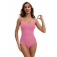 thumbnail image 4 of Unique Bargains Womens' Seamless Sleeveless Bodysuit Briefs Body Shaper S Pink, 4 of 6