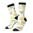 thumbnail image 2 of Junzan Sweet Honey Mens Funny Socks For Men Women Colorful Fun Novelty Crew Patterned Socks, 2 of 9