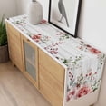 thumbnail image 4 of Pink Valentine's Day Table Runner 108 Inches Long Farmhouse Dress Scarves, Roses Spring Floral Wooden Farmhouse Dining Tablerunner for Coffee Table/Kitchen Island/Party Décor, 13" x 108", 4 of 8