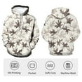 thumbnail image 3 of Rebaike Men's Snow Camo Hoodie Winter White 3D Forest Camouflage Pullover Sweatshirt, 3 of 8