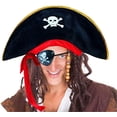 thumbnail image 4 of EFINNY Pirate Captain Costume Accessories Party Hat, with Adjustable Size 2 Pieces, 4 of 6