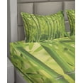 thumbnail image 4 of Ambesonne Green Fitted & Top Sheet Set with Shams, Nature Scenery Close up Scene, Apple Green, 4 of 5