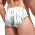 thumbnail image 4 of XDZJLR Mens Swim Briefs Summer Printed Swimwear Shorts Slim Swimsuit Briefs Comfy Beachwear White, 4 of 4