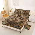 thumbnail image 2 of Castle Fairy Vintage Hunting Monogram B King Sheets 4pcs,Freshwater Duck Buck Layout Bedding,Wood Tan,1 Fitted Sheet,1 Flat Sheet and 2 Pillowcases, 2 of 6