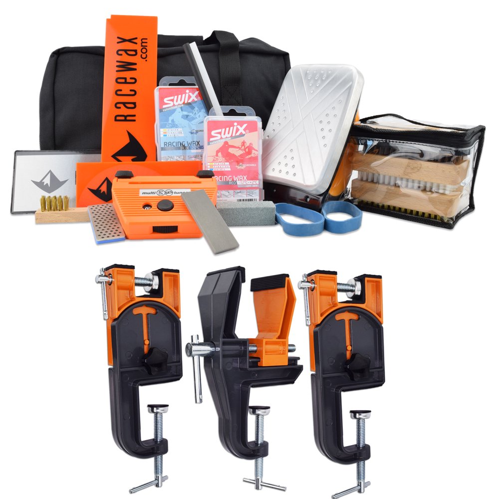 RaceWax Digital Ski Wax Tuning Kit +Vise (Accepts Snowboard Adapter