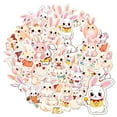 thumbnail image 6 of 35pcs-50pcs Cute Bunny Stationery Stickers Adorable Animal Decals PVC Rabbit Stickers for Luggage Suitcase Laptop, 6 of 9