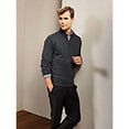 thumbnail image 2 of Premier Mens 1/4 Zip Neck Knitted Sweater, 2 of 4