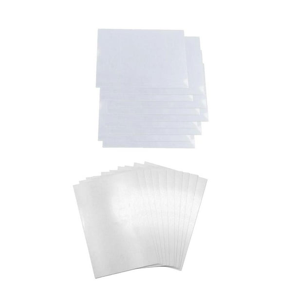 20 × Papel termorretráctil BLESIY Hojas de película imprimible para adultos Llaveros adornos Fabricación de manualidades DIY