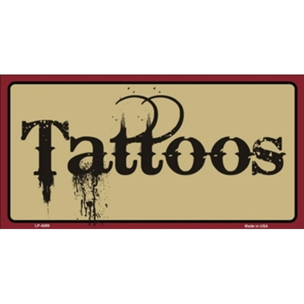 Tattoos License Plate
