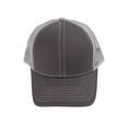 thumbnail image 4 of Top Headwear Heavy Cotton Twill Trucker Cap - Dark Grey/Grey, 4 of 4