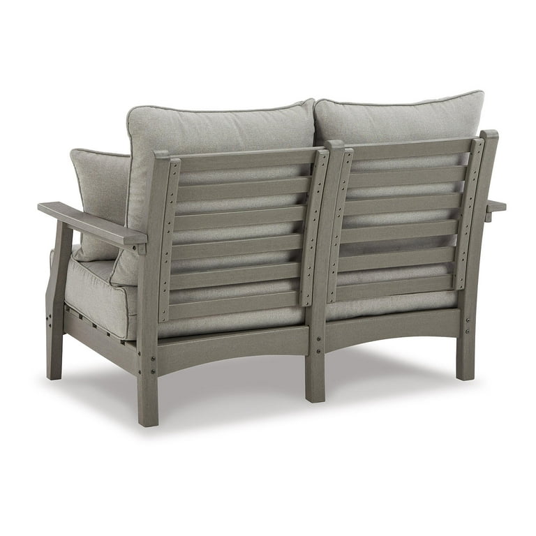 Visola Outdoor Bench with Cushion - Gray Visola Outdoor Bench with Cushion - Gray