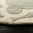 thumbnail image 3 of SAFAVIEH Chatham Karina Geometric Wool Area Rug, Gray/Ivory, 5' x 5' Round, 3 of 8