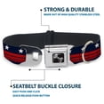 thumbnail image 4 of Buckle-Down Pet Collar, Dog Collar Metal Seatbelt Buckle, Americana Stars Stripes Blue White Red, 11 to 16.5 Inches 1.0 Inch Wide, 4 of 8