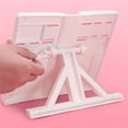thumbnail image 6 of Book Stand Adjustable Book Holder,Hands Free Book Display Stand book Stand with Clips,Portable Folding Book Reading Stand,8.31x7.72 inch Ergonomic Reading Holder for Study & Reading (Blue), 6 of 9