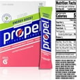 thumbnail image 3 of Propel Electrolyte Enhanced Water Drink Mix Powder Packets, Passionfruit Guava, Zero Calorie & Zero Sugar Hydration with Electrolytes and Vitamins C & E, (10 Packets), 3 of 7
