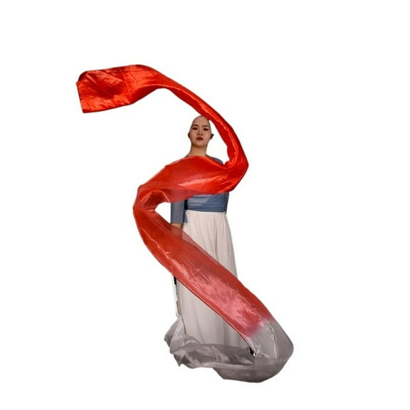 Dance Streamer Gymnastics Ribbons Artistic Performance Talent Show Props Polyester Throw Streamers With Rod