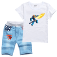 thumbnail image 3 of Big Hero 6 Baymax - Camiseta de verano para niños, niñas, mujeres y hombres, pantalones vaqueros de moda con dibujos animados, conjuntos de ropa informales y cómodos, 3 of 5