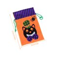 thumbnail image 3 of Matsuzay Bolsa de dulces de Halloween para el hogar, bolsas con cordón de vacaciones interesantes, paquete de soportes para regalos, accesorios Kits de decoración para fiestas Gato naranja, 3 of 6