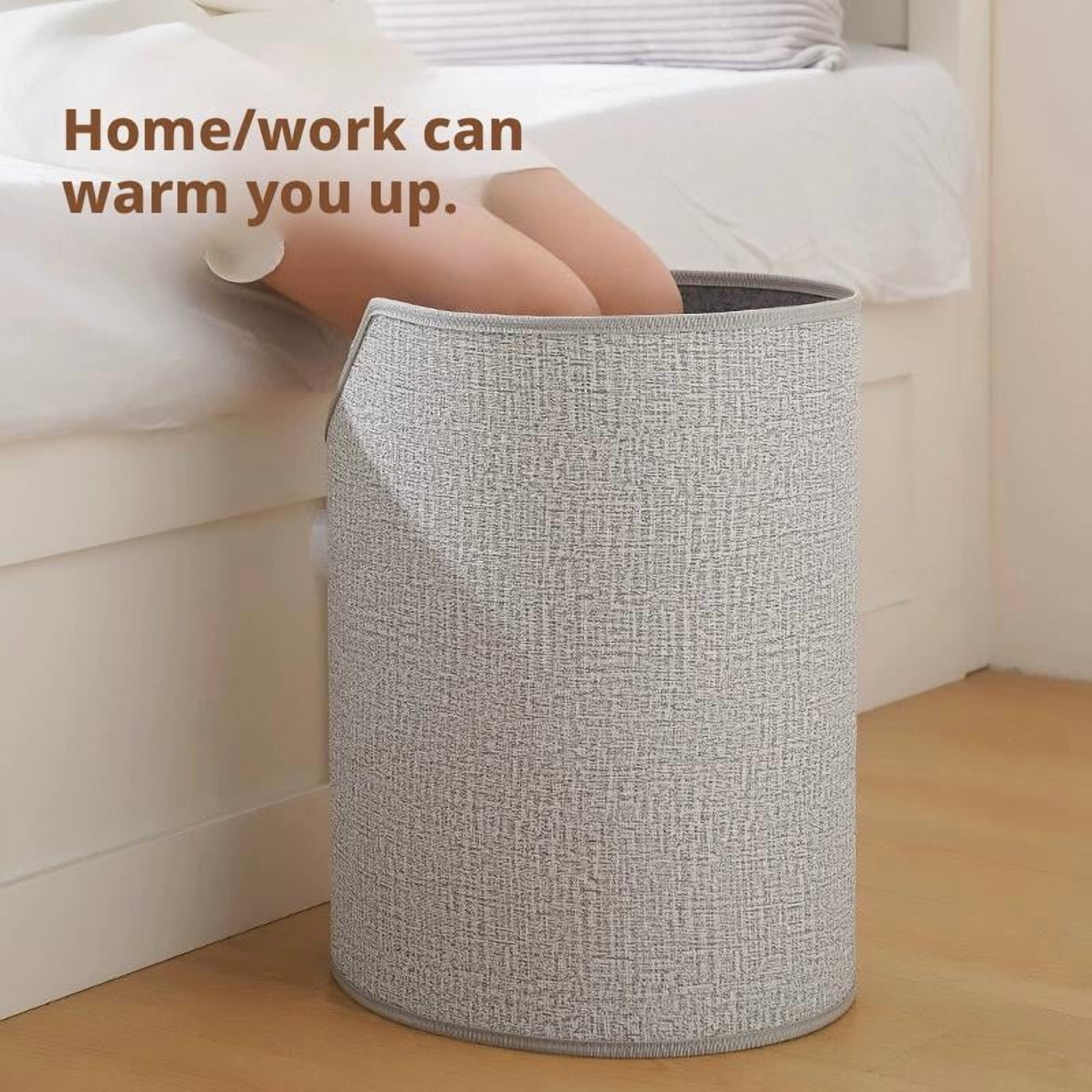 2026 Under Desk Leg Warmer, 5 Heat Levels & 2-8H Timer Electric Foot Warmer, 170W Low Energy Consumption, Auto Shut-Off, Portable Heated Mat for Office Home Use, 47.2x19.7in (Gray/Pink/Blue)