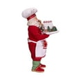 thumbnail image 3 of Kurt S. Adler FA0128 10.5 in. Fabrich Gingerbread Chef Santa, 3 of 7