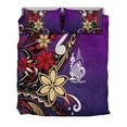 thumbnail image 3 of New Caledonia Bedding Set - Tribal Flower With Special Turtles Purple Color, 3 of 6